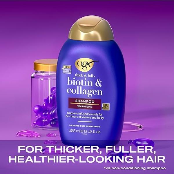 Ogx Thick and Full Biotin and Collagen Volumising Thickening Shampoo, 385ml