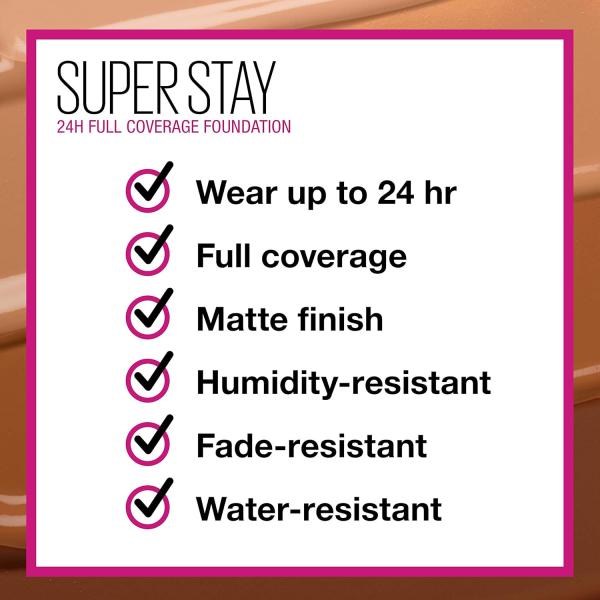 Maybelline Superstay Foundation 24 Hour 30 Sand 30ml