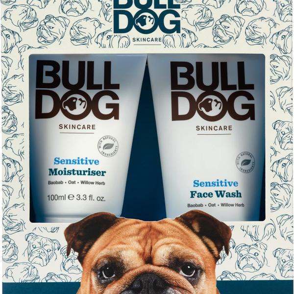 Bulldog Sensitive Duo Set with Moisturiser 100ml and Face Wash 150ml