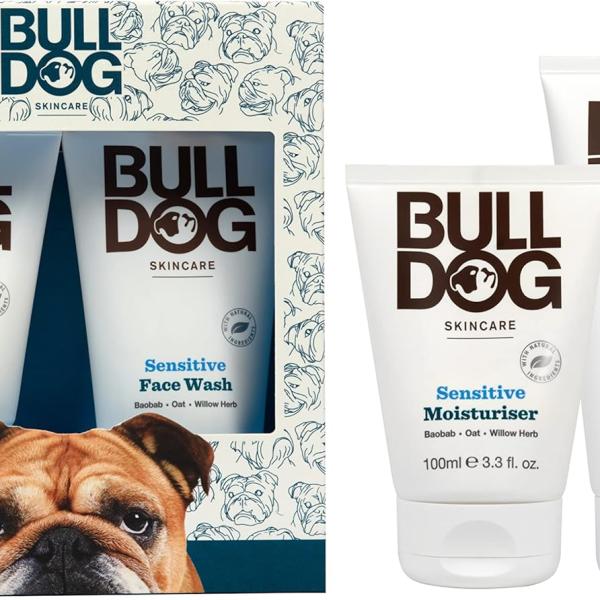 Bulldog Sensitive Duo Set with Moisturiser 100ml and Face Wash 150ml