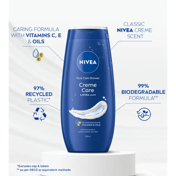 NIVEA Shower Gel, Crème & Oil Pearls Ylang Ylang, 250ml