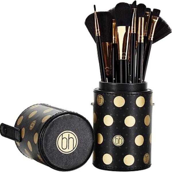 BH Cosmetics Dot Collection 11 Piece Brush Set Black