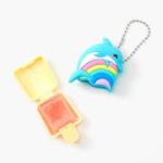 Pucker Pops® Rainbow Dolphin Lip Gloss - Strawberry Lemonade