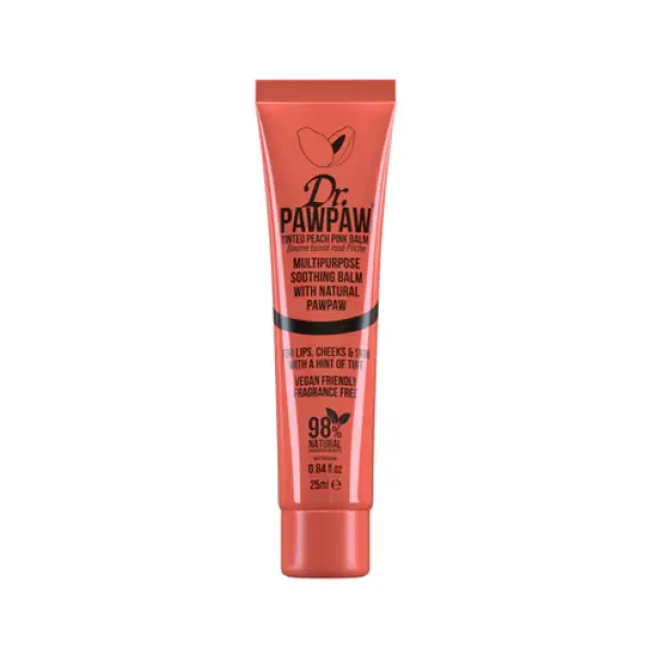 Dr PawPaw Peach Pink Lip Balm Pink Tube 25ml