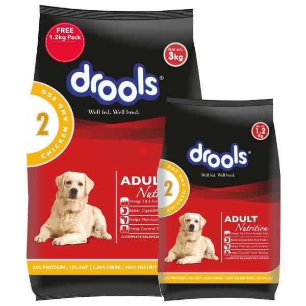 Drools Adult Dog Food Chicken & Egg 3kg