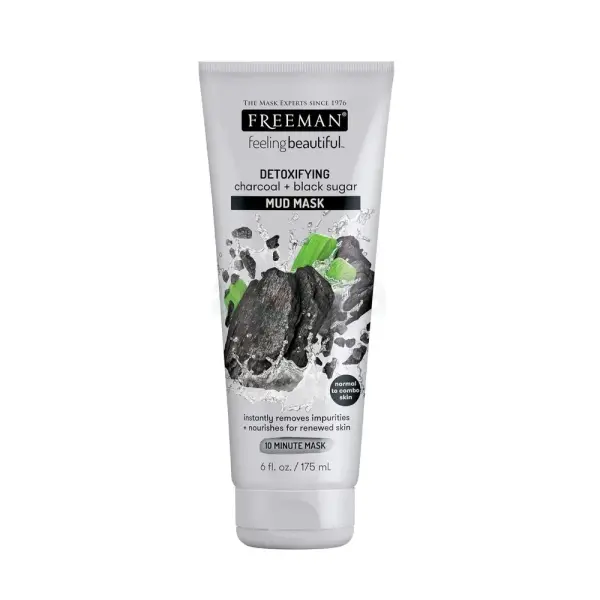 FREEMAN Charcoal & Black Sugar Mud Mask 175ml