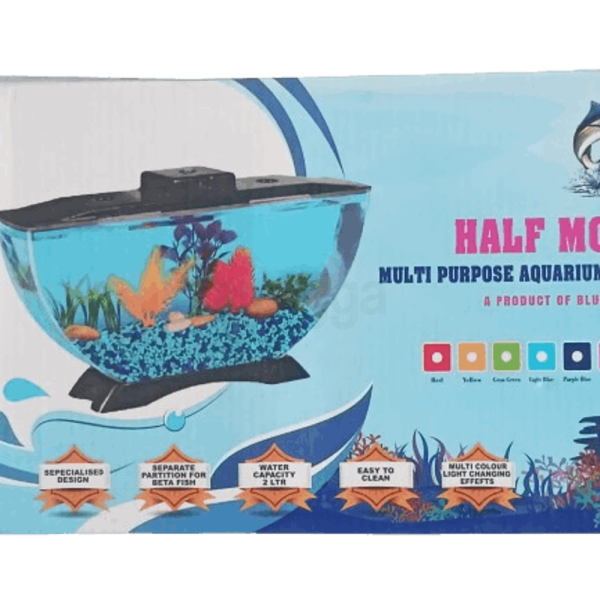 Half Moon Multipurpose Aquarium Tank - Unit