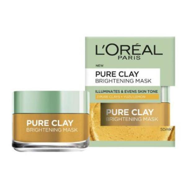 L'Oreal Paris 3 Pure Clays + Yuzu Lemon Bright Mask - 50ml