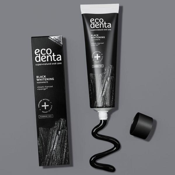 Ecodenta Extra Black Whitening Toothpaste with Black Charcoal & Teavigo 100ml