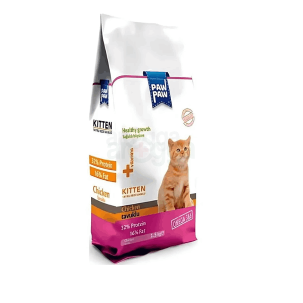 Paw Paw Kitten Cat Food Chicken - 1.5kg Pack