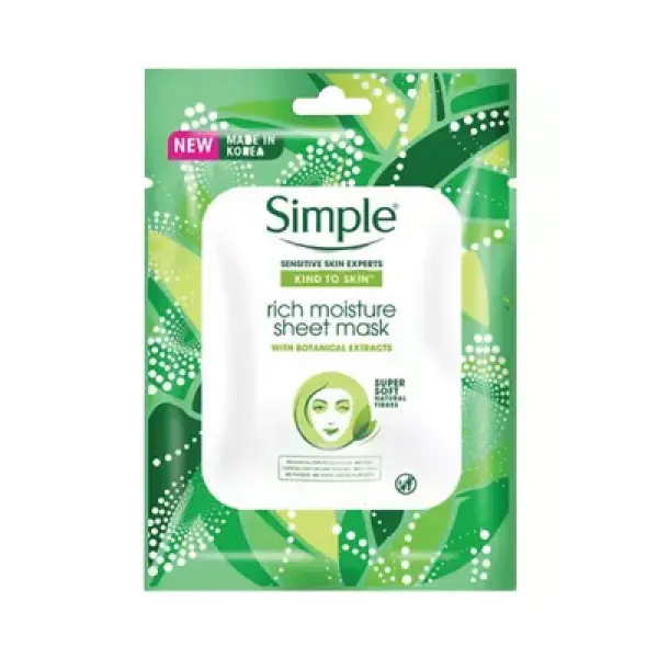 Simple Kind To Skin Rich Moisture Sheet Mask