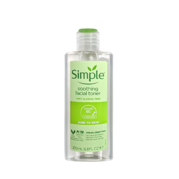 Simple Kind to Skin Alcohol Free Soothing Facial Toner 200ml