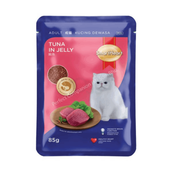 Smartheart Cat Pouch Adult Tuna in Jelly 85g