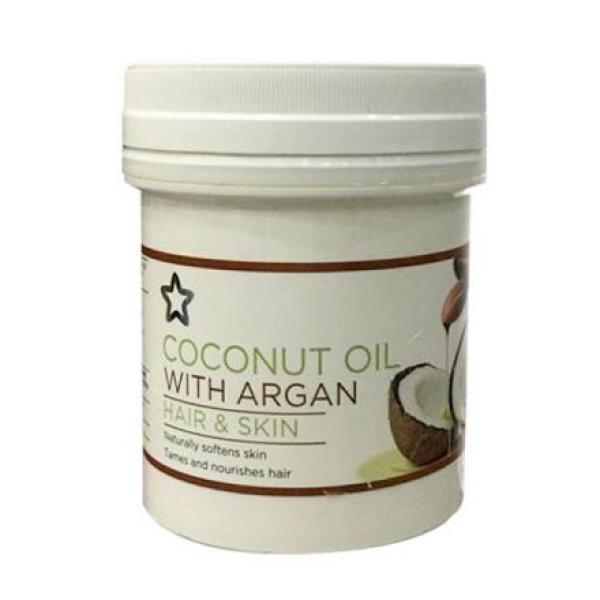 Superdrug Coconut Oil With Argan For Hair & Skin 125ml