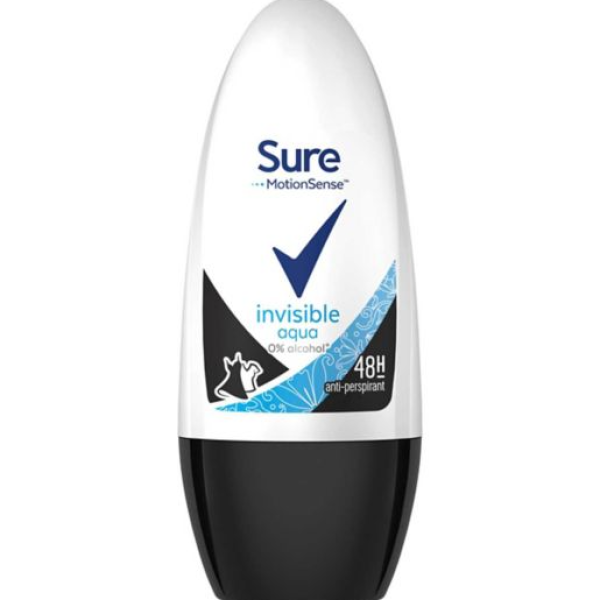 Sure Women Anti-perspirant Roll-On Invisible Aqua Deodorant 50ml