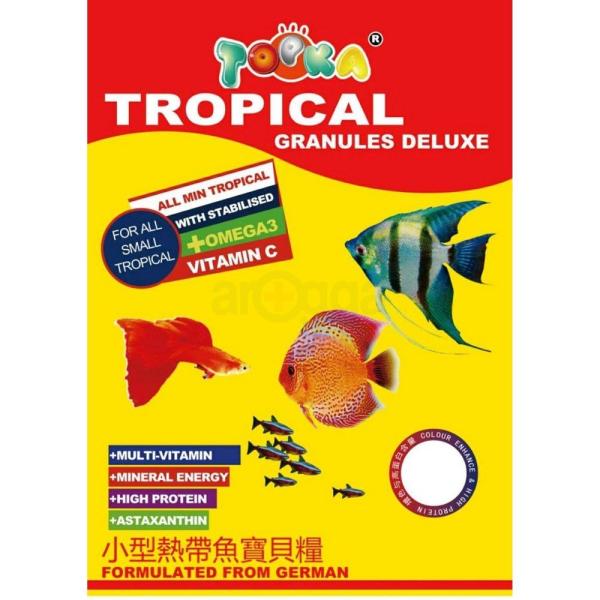 Topka Tropical granules Deluxe Fish Food - 100g Pack