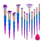 Unicorn Makeup Brushes Set 12pcs with a Beauty Sponge