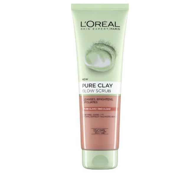 L'Oreal Paris Pure Clay + Red Algae Glow Scrub Foam Wash 150ml