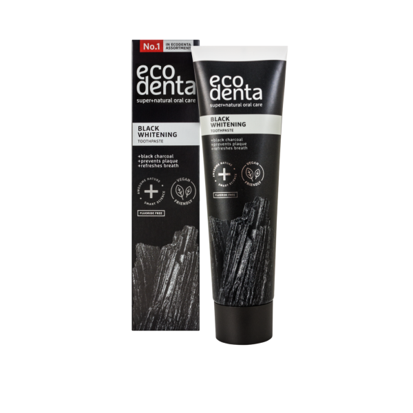 Ecodenta Extra Black Whitening Toothpaste with Black Charcoal & Teavigo 100ml